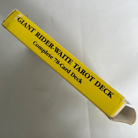 Vintage The Rider Waite Giant Tarot Card 78 Deck 1971 Original The Sun 7" x  4" - Picture 6 of 7